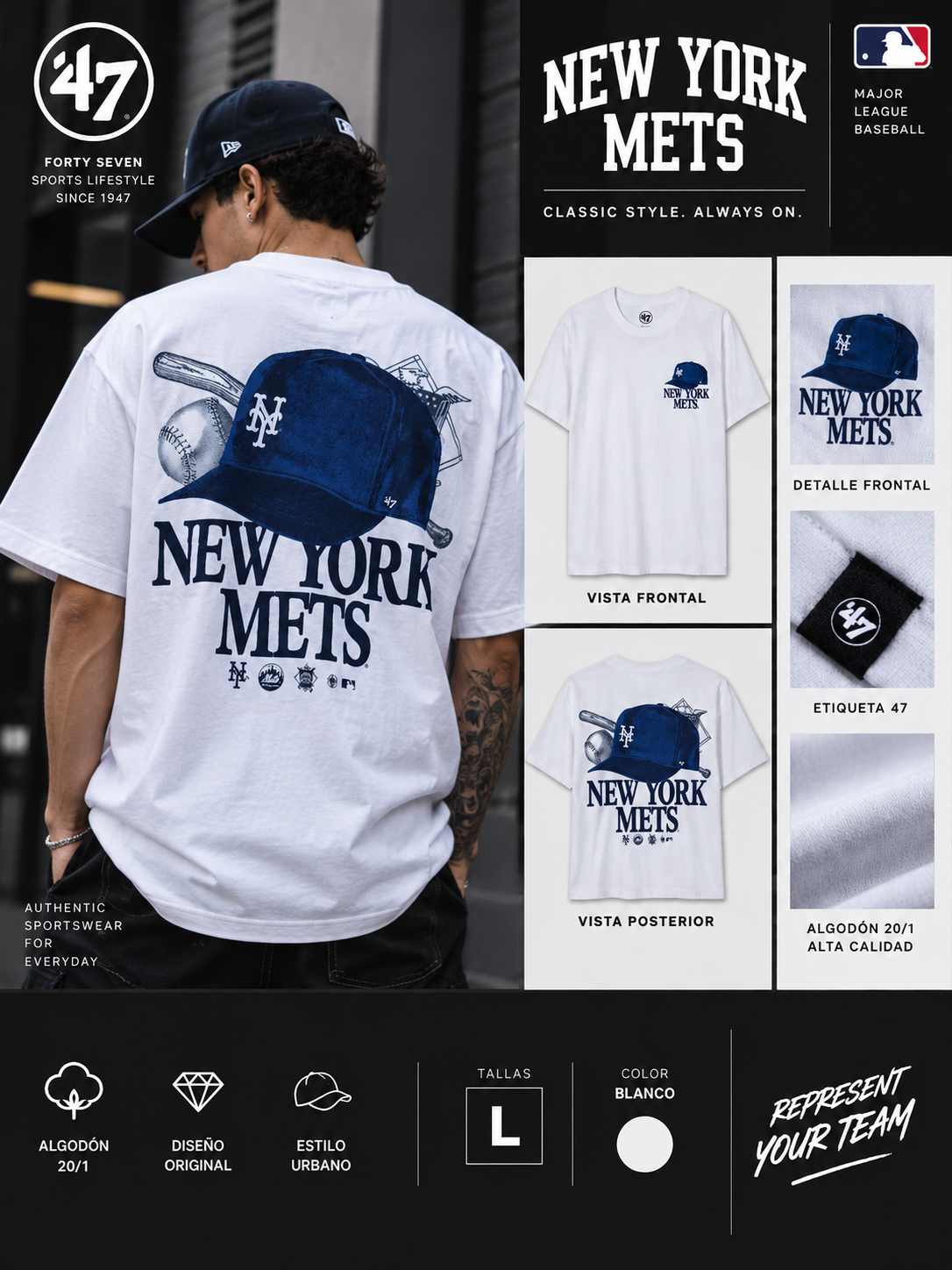 Polo ’47 New York Mets Original | Talla L