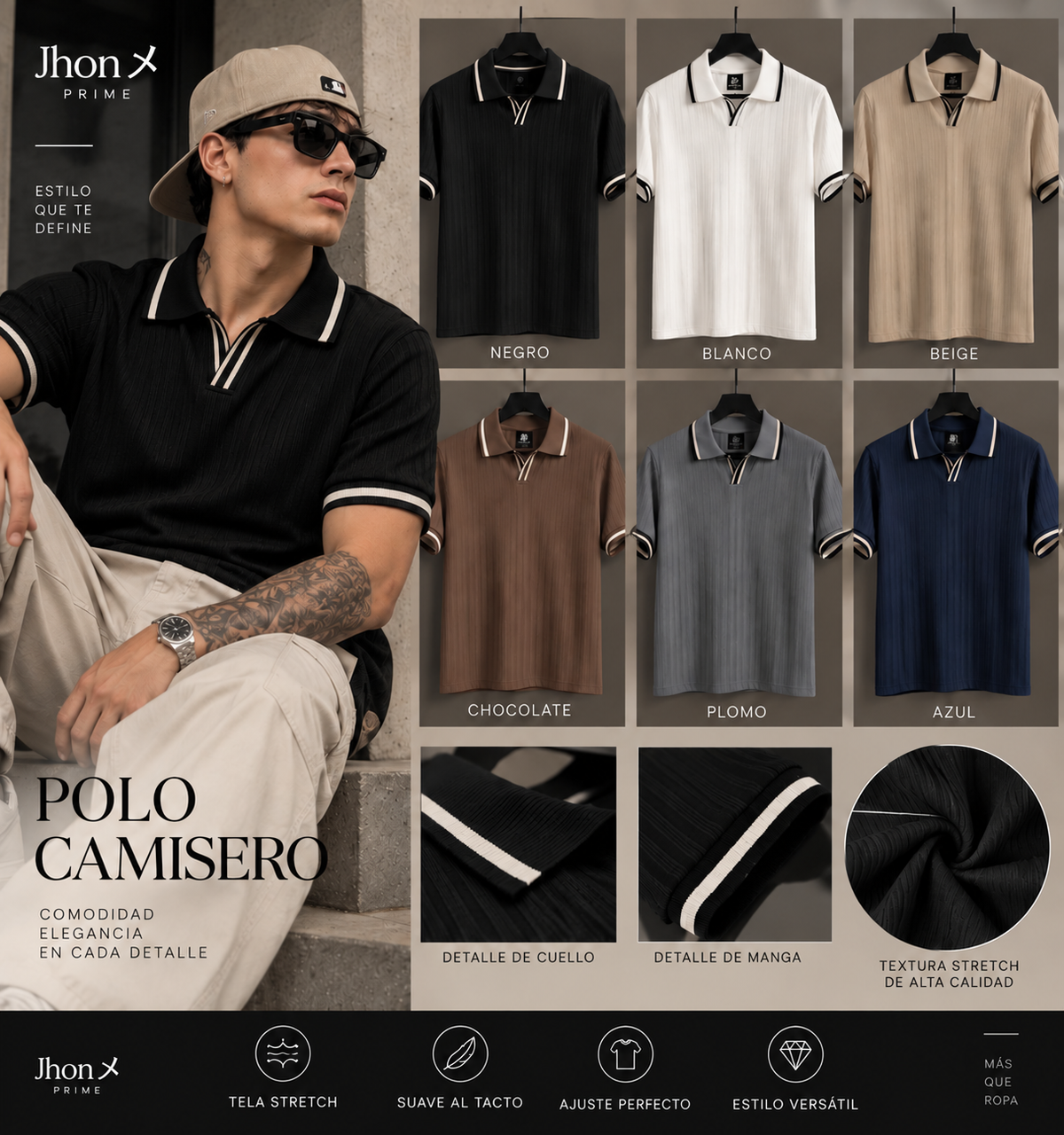 Polo Camisero - Stretch
