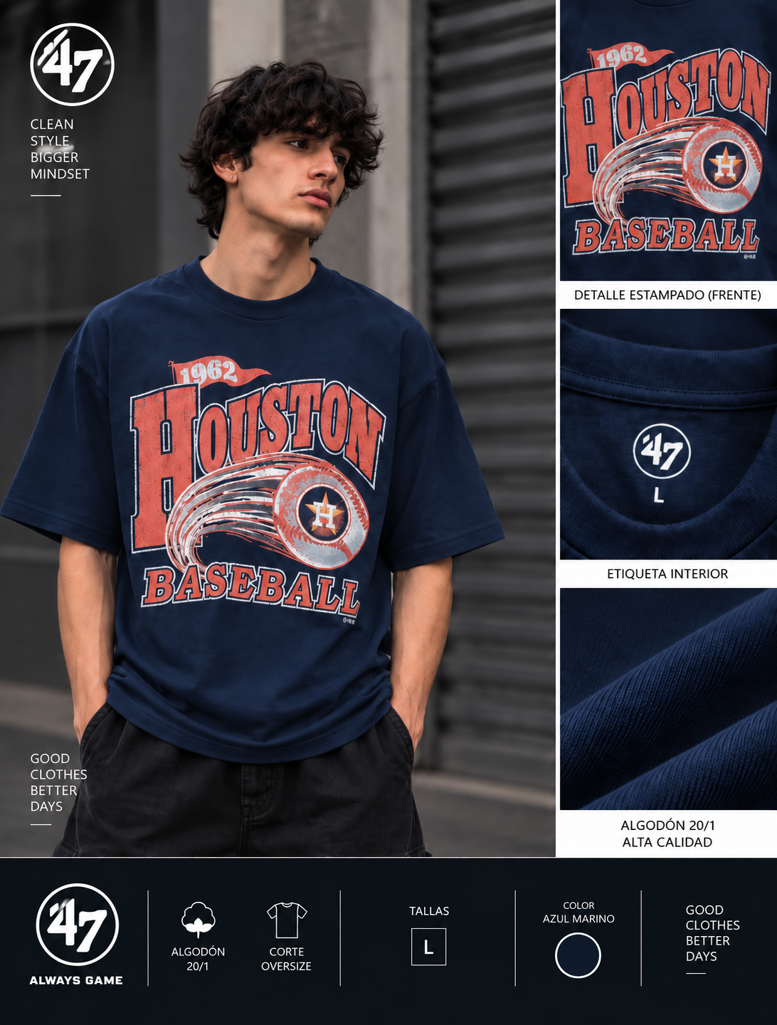Polo ’47 Houston Baseball Original | Talla L